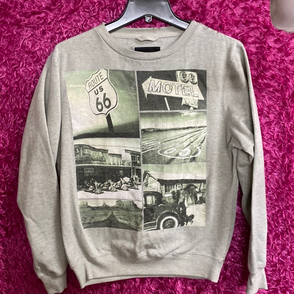 route 66 design, small sweatshirt